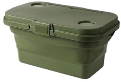 Cesta Plegable de Mano for Picnic, Almacenamiento Elementos Esenciales for Exteriores, Utensilios Cocina for Salida Primavera(Military Green Picnic Basket)