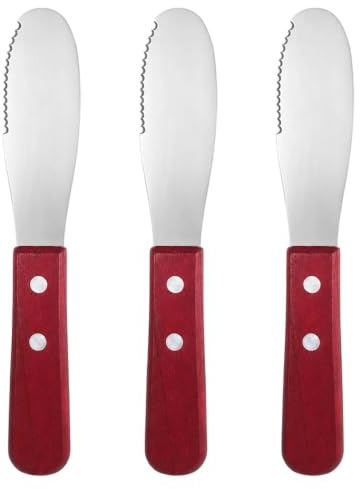 BOFYTR Butter Knife Spreader Set, Wood Handle, Kitchen Tools for Spreading