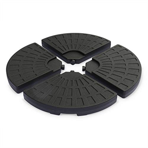 Alice's Garden - Set mit 4 abgerundeten Platten 48x48cm zum Beschweren von Sonnenschirmen - Für Ampelschirm, Freiarm-Sonnenschirm mit Kreuzfuß, Basis, Sockel, Gewicht