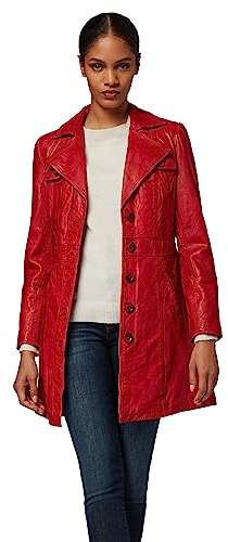 LEDERJACKE Lara – Damen Ledermantel aus Premium Lammleder