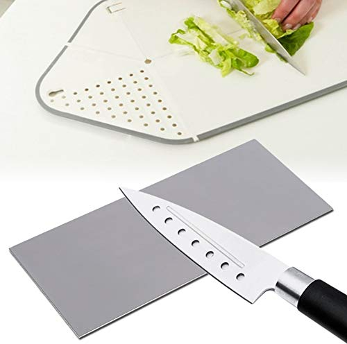 Nikou Whetstone Square, Knife Sharpening Stone Easy Edge Sharpening Stones 3000 Grit Whetstone Tool for Kitchen, Thin Grinding Polishing Diamond Square Knife Tool