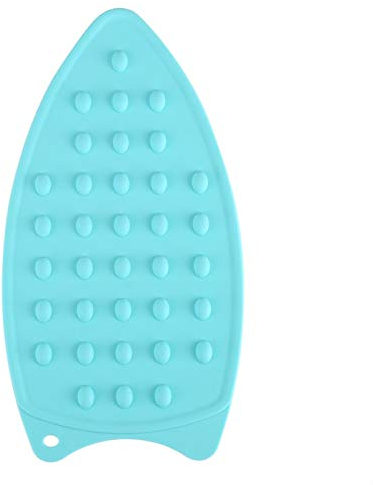 cuscino in silicone, tappetino antiscivolo termoresistente per protezione dal caldo for stiratura, (Blu)