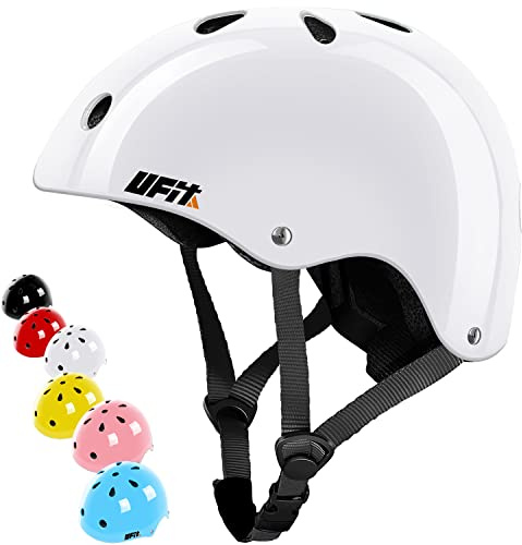 Casque Enfant Ajustable, Doublure Amovible, Ventilation, Confortable, Multi-Sport vélo Skateboard Trottinette BMX Roller Skates pour garçons et Filles de 3 à 13 Ans