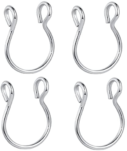 Hypoallergeniskt kirurgiskt stål 20 g 8 mm falsk näsring ring för falsk läpp septum näsring set icke-piercing klämma på ringar fuskpiercing helix brosk läpp septum smyckesset