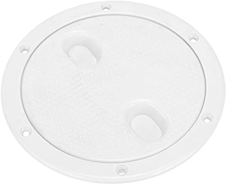 Yctze 6 Pouces Plaque de Pont Couvercle de Trappe D'inspection Rond Blanc Antidérapant Anti-âge Anti-corrosion Résistant aux Couverture de Pont de Bateau