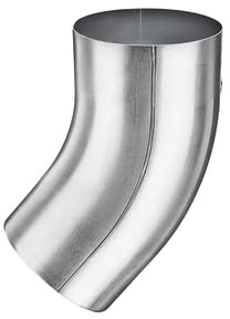 zbs24 Zink Regenrohre Fallrohrbogen 60mm Neigung 40°, konischer Ablaufbogen