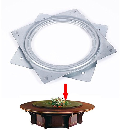 Pilipane Piatto Rotante Quadrato da 6 Pollici per vassoi,Contenitore per Alimenti per Giradischi, Piatto Girevole, Ripiani per Cucina, Tavolo Artigianale Piatto Girevole