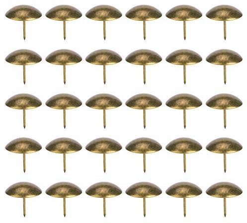 Cyrank 30 Tachuelas para tapicería, Clavos para tapicería, Clavos para Muebles, Clavos Decorativos para Muebles de sofá, Cabezales de Clavos para tapicería, Accesorios para Muebles(30 * 30mm)