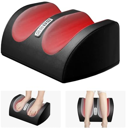 LINGTENG Shiatsu Foot Massager with Heat, FSA Eligible HSA Foot Massager for Foot Massage and Calf Massage, Foot and Calf Massager with Roller, Gifts for Mom & Dad, Fathers & Mothers Day Gifts
