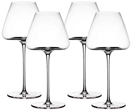 Copa de cristal Copas de vino tinto Juego de copas de vino grandes Copa de vino transparente Diseño ultra elegante Ideal para ocasiones especiales Home Bar Picnic Copas de vino (Quality : 6) ( )
