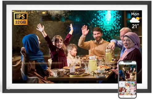 Calendario digitale da 15,6 pollici, con schermo IPS Dual-WiFi 1920 x 1080, planner intelligente per la famiglia, calendario digitale da parete e da scrivania, per una pianificazione senza