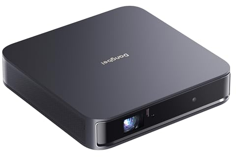 Mini Proyector Dangbei Atom, 1200 Lúmenes ISO, 3D Ready, Netflix Oficial, 1080p HD con Entrada 4K HDR, Pantalla de 180”, HDR10, Altavoces 2x5W Dolby Audio, Proyector con WiFi y Bluetooth.
