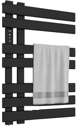 Radiatore scaldasalviette Radiatore For Asciugamani Da Bagno In Bianco E Nero, Controllo Intelligente, Portasciugamani Riscaldato Elettrico, Scaldasalviette A Parete, Scaldasalviette Elettrico ( Color