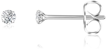 Titan Ohrringe Hypoallergen Damen Herren Mädchen G23 Titan Ohrstecker Zirkonia Ohrstecker 2/3/4/5mm