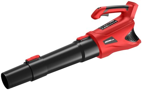 HEINPRO Trådlös lövblås upp till 500 CFM kompatibel med Milwaukee M18-batteri (naket verktyg), elektrisk lövblås trådlös med 5 hastighetslägen, batteridrivna lövblås för gräsmatta, gård