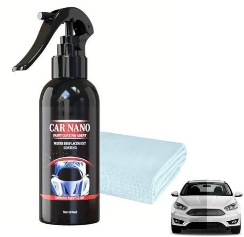 Nano Spray Alta Protección para Coche, Spray de Revestimiento Cerámica para Coche, Sprays Recubrimiento Automóvil, High Protection 3 In 1 Car Coating Sprays, NanoSpray para Automóvil, 120 ml