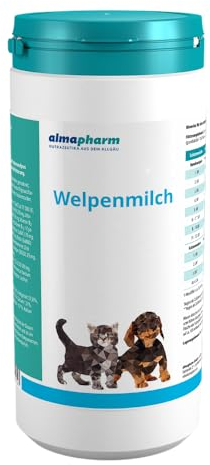 almapharm Welpenmilch | 800 g | Muttermilchersatz für Hunde- und Katzenwelpen | Nach dem Vorbild der Natur | Zur mutterlosen Aufzucht und zur Beifütterung | Ausgewählte Zutaten