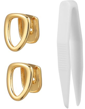 KOMBIUDA 8stücke Goldene Zahnkappen Für Hip-hop-Party Coole Grills Für Cosplay Halloween Und Bühnenauftritte Aus Sicherem Kupfermaterial Glänzend Und Langlebig