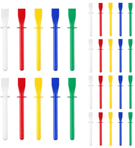 ExcellaElite 30PCS Glue Spreader, PP Glue Applicator, Easy-to-Use Spatula Sticks, Children's Crafts & School Projects