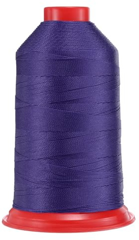 QUARKZMAN 962 Iarde Filo da Cucire in Nylon Legato Dimensione 630D/3 Filo da Cucire in Nylon per Uso Pesante per Esterno per Pelle Jeans Macchina per Cucire Viola