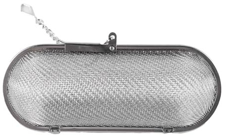 Namvo Stainless Steel Tea Ball Infuser - Fine Mesh Spice Strainer With Chain For Cooking Brewing Tea Soups And Herbs 11cm Easy Fill Strainer (4.5x4.5cm)