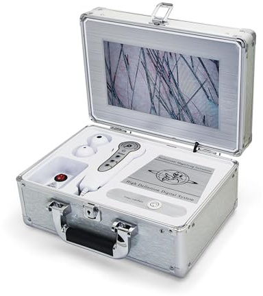 Elitzia Analizzatore del cuoio capelluto dei capelli Tester del microscopio dello schermo HD Rivelatore della pelle 50x/200x Analizzatore dell'obiettivo Rilevamento del cuoio capelluto Ingrandimento