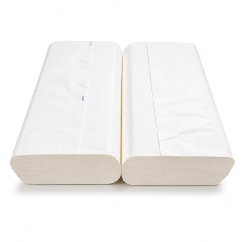 JOKOLO Handelsübliche Papierhandtücher mit Einzelfalz (V-Falz), 2-lagig, reine Zellulose, 2 Stück, 532 Blatt, Größe (55,9 x 53,3 cm) (2 Stück)