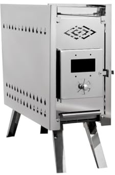 JHXHFJXZ Stainless Steel Folding Wood Fire Sauna Stove Camping Sauna Tent Portable Heating Stove Sauna Equipment With Water Shortage and Overheating Protection