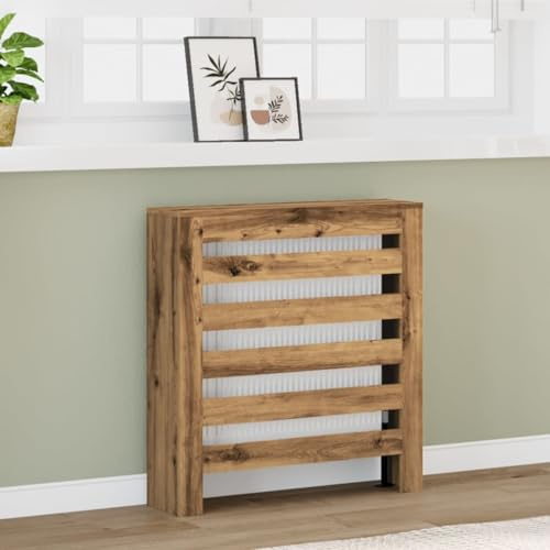 Générique Cache-radiateur chêne Artisanal 78x20x82 cm Bois d'ingénierie,Accessoires pour radiateurs,10.3KG-852689