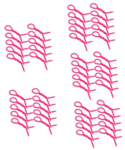 COOLHIYA 50 Pcs Spiral Hair Perm Rods Small Silicone Curling Rods Lightweight Durable Hair Rollers for Home Travel Use Easy to Use Perm Curl Styling Kit