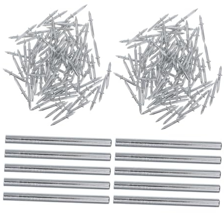 Uonlytech Chiodi Doppia Testa per con e Manicotti Installazione Fissaggi Resistenti per Battiscopa Scale in e Decorazioni Murali Doppia Funzione per Falegnameria Professionale