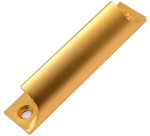 Window Handles for UPVC Windows 2pcs Aluminum Alloy Thickened and Cabinet Door Drawer Small The Balcony Move Buckle(Gold)
