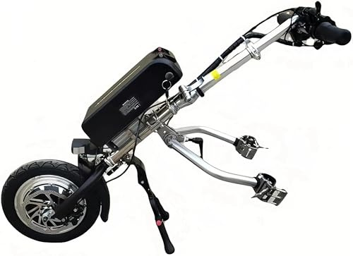 Propulsore Elettronico per Carrozzina 500W, Handbike per Sedia a Rotelle Manuale, Autonomia 70km con Batteria 17Ah, Attacco Rapido Professionale(B)