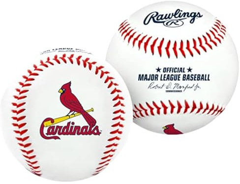 Jarden Sports Licensing Palla da Baseball con Logo di Squadra MLB, White