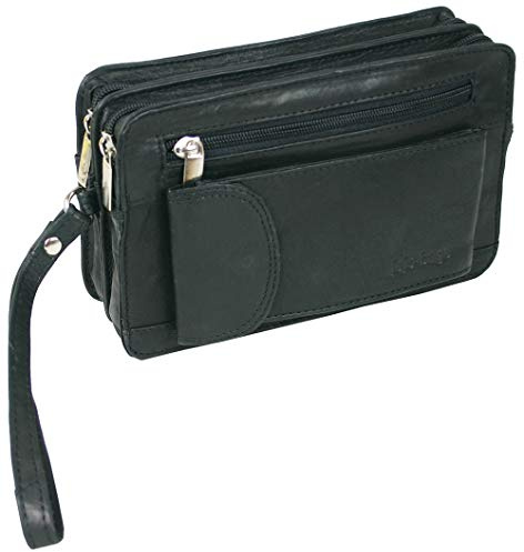 jejo-bags® Herren Leder Handgelenktasche Herrenhandtasche Dokumententasche in 3 Farben