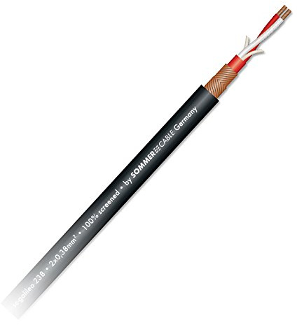Sommer Cable 20m Mikrofonkabel SC-Galileo 238 OFC 2 x 0,38mm² geschirmt - 200-0251