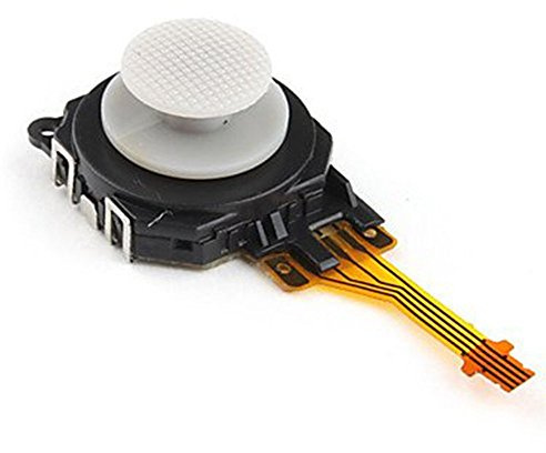 Silver Replacement 3D Button Joystick Analog Rocker with Cap for PSP 3000 3001 Repair Part