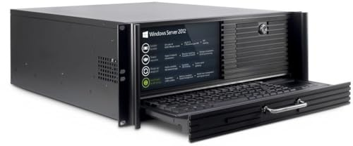 Inter-Tech 4U-4452-TFT Server-Gehäuse, schwarz, mit TFT Bildschirm und, 88887287