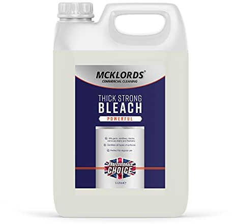 McKLords Thick Strong Bleach, 5 Litre