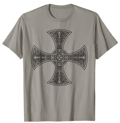 Keltisches Kreuz Mandala Henna Tattoo - Irish Gothic Bohemian T-Shirt