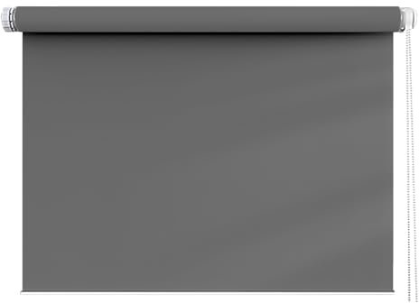 Verdunkelungsrollo 65 x 240 cm, Sichtschutz, Lichtschutz, Blendschutz, Thermo Dachfenster Rollo, Klemmfix ohne Bohren, für Fenster & Tür, Dunkelgrau