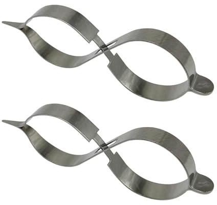 2 Pieces Stainless Steel Soldering Tweezers '8' Shaped Solder Tweezers for Soldering Ring Third Hand Locking Tweezers Cross Lock Soldering Tweezers Cross Locking Tweezers Soldering Ring Tool