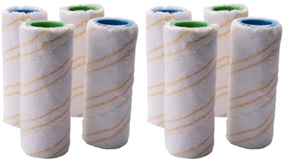 Set di 8 rulli, compatibili con Karcher. FC5 FC7 FC3 FC3D Rulli di ricambio for lavapavimenti elettrici 2.055-006.0 Giallo