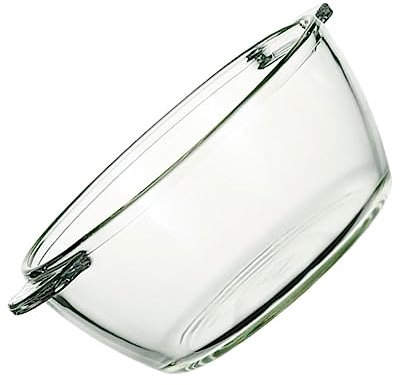 LABRIMP 1pieza Gran Cuenco De Vidrio Transparente para Ensaladas y Fideos Bowl Multiusos para Servir Comida Casa