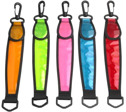 LUPATDY Reflektierende Anhänger LED Blinklicht - 5 Stück Lauflicht Joggen mit Reflektoren Gürtel LED Lauflampe USB Aufladbar Verstellbar Nacht Sicherheitslicht Laufgürtel