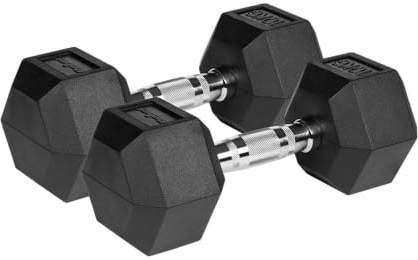 Rebel gjutjärn hantel gummerad HEX 2 x 10 kg RBA-2325-10