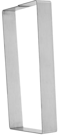 LIOOBO Molde Rectangular Fácil de Desmoldar de Acero Inoxidable para Hornear Reutilizable y Antiadherente para Mousse y Pasteles Adecuado para Repostería DIY
