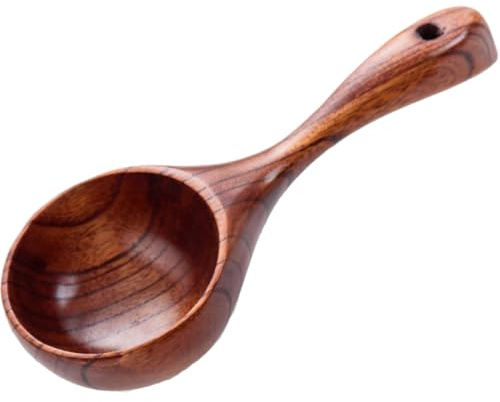 VALICLUD Cucharón de Agua Multifunción Mango de Madera, Diseño Único y Excelente Artesanía, Resistente y Ahorra para Uso Hogar y Cantina