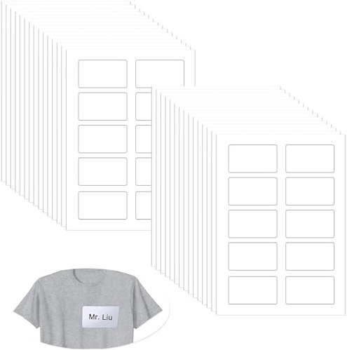 VIDSTW 300 Stück Namensetiketten ablösbar Namensschilder für Kleidung | Selbstklebend 5x8cm Namensetiketten für Kleidung Namenssticker Namensaufkleber Kindergärten Büros Kleidung Persönliche