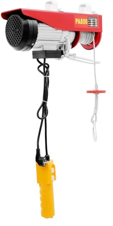 Verricello elettrico da 400 kg fino a 800 kg, 1300 W, rivestimento sollevatore, 10 m/min, paranco a catena con telecomando